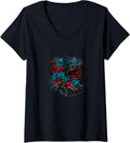 Batman Arkham Knight Welcome To Gotham City Fear Graffiti V Neck Apparel Comfort Fit Everyday Wear