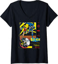 Womens DC Comics Batman Gotham City Guardian Golden Age Panels V Neck Apparel Comfort Fit Everyday Wear