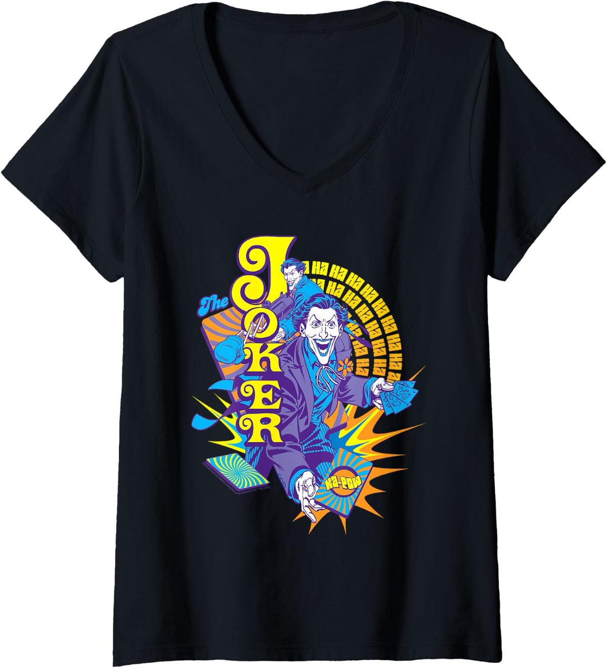 Womens Batman The Joker Ka Pow V Neck Apparel Viral TikTok Find US Top Pick