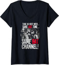 Womens Batman Classic TV Series Bat Channel V Neck Apparel Streetwear Style Hot Right Now