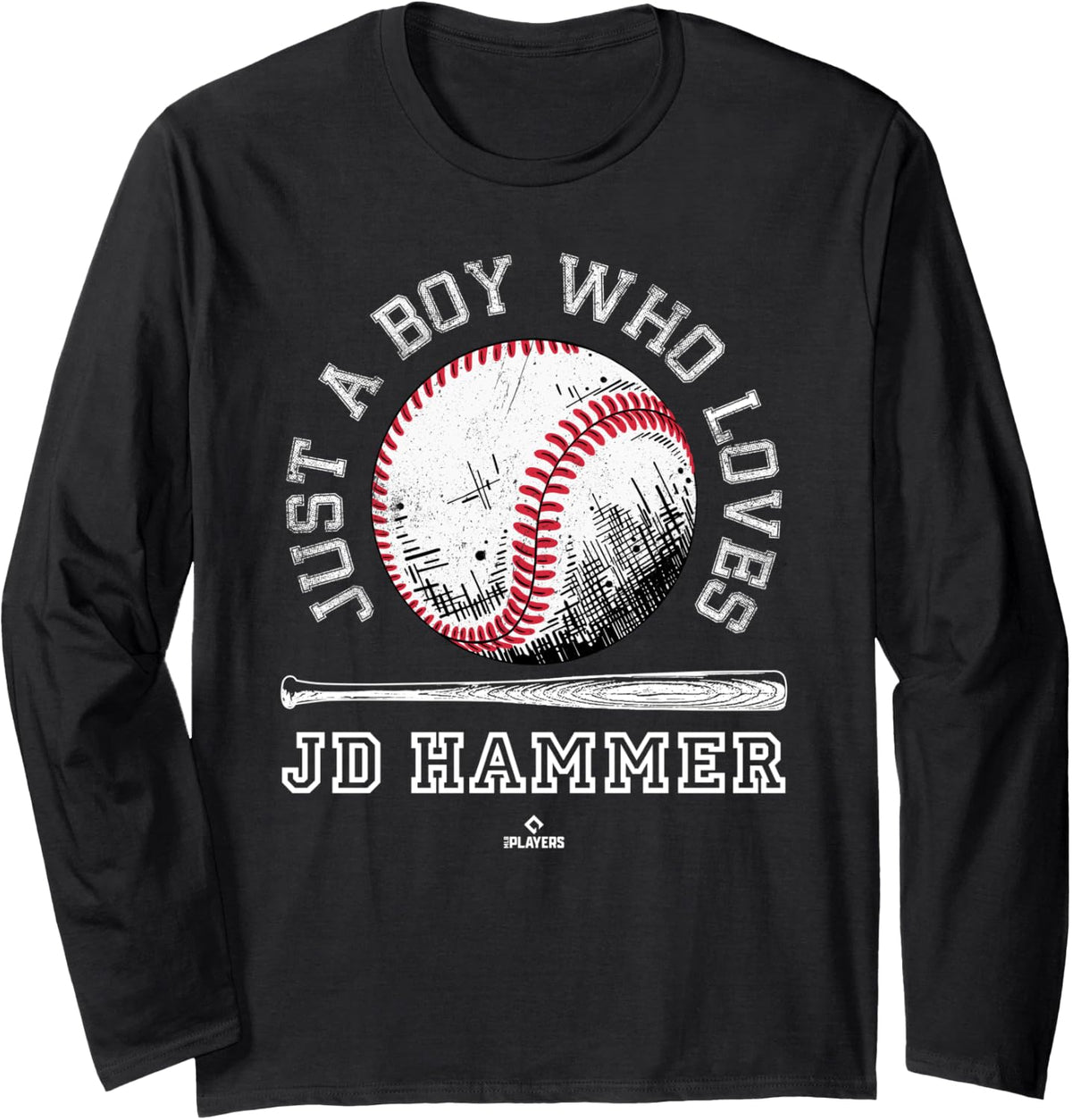 Boy Who Loves JD Hammer Prospect Baseball Fan Gear Long Sleeve Apparel | Aesthetic Design