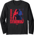 The Batman Catwoman Cat Silhouette Box Up Long Sleeve Long Sleeve T Shirt Comfort Fit Gift Ready