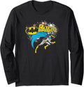 Batman Batgirl Halftone Long Sleeve Long Sleeve T Shirt Premium Print Best Seller Look