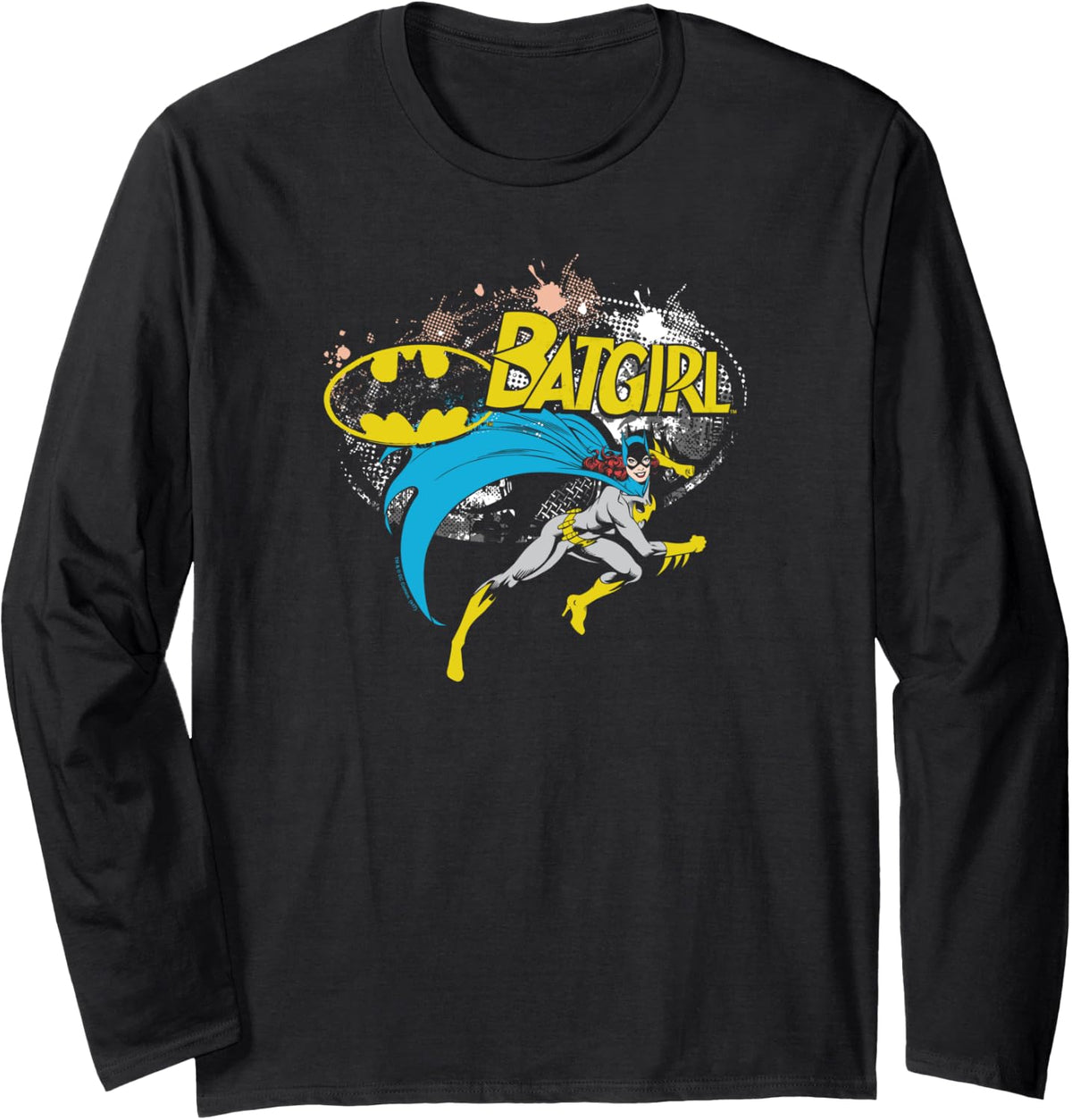 Batman Batgirl Halftone Long Sleeve Long Sleeve T Shirt Premium Print Best Seller Look
