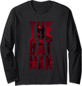 The Batman See Through Bold Text Vintage Logo Long Sleeve Long Sleeve T Shirt Streetwear Style Hot Right Now