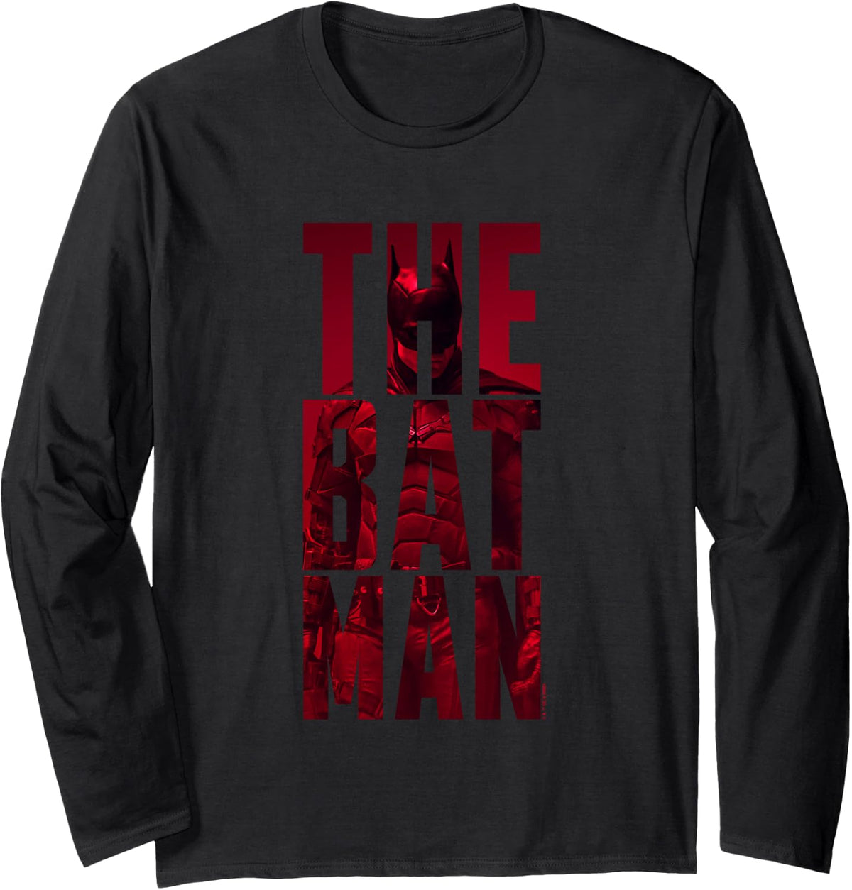 The Batman See Through Bold Text Vintage Logo Long Sleeve Long Sleeve T Shirt Streetwear Style Hot Right Now