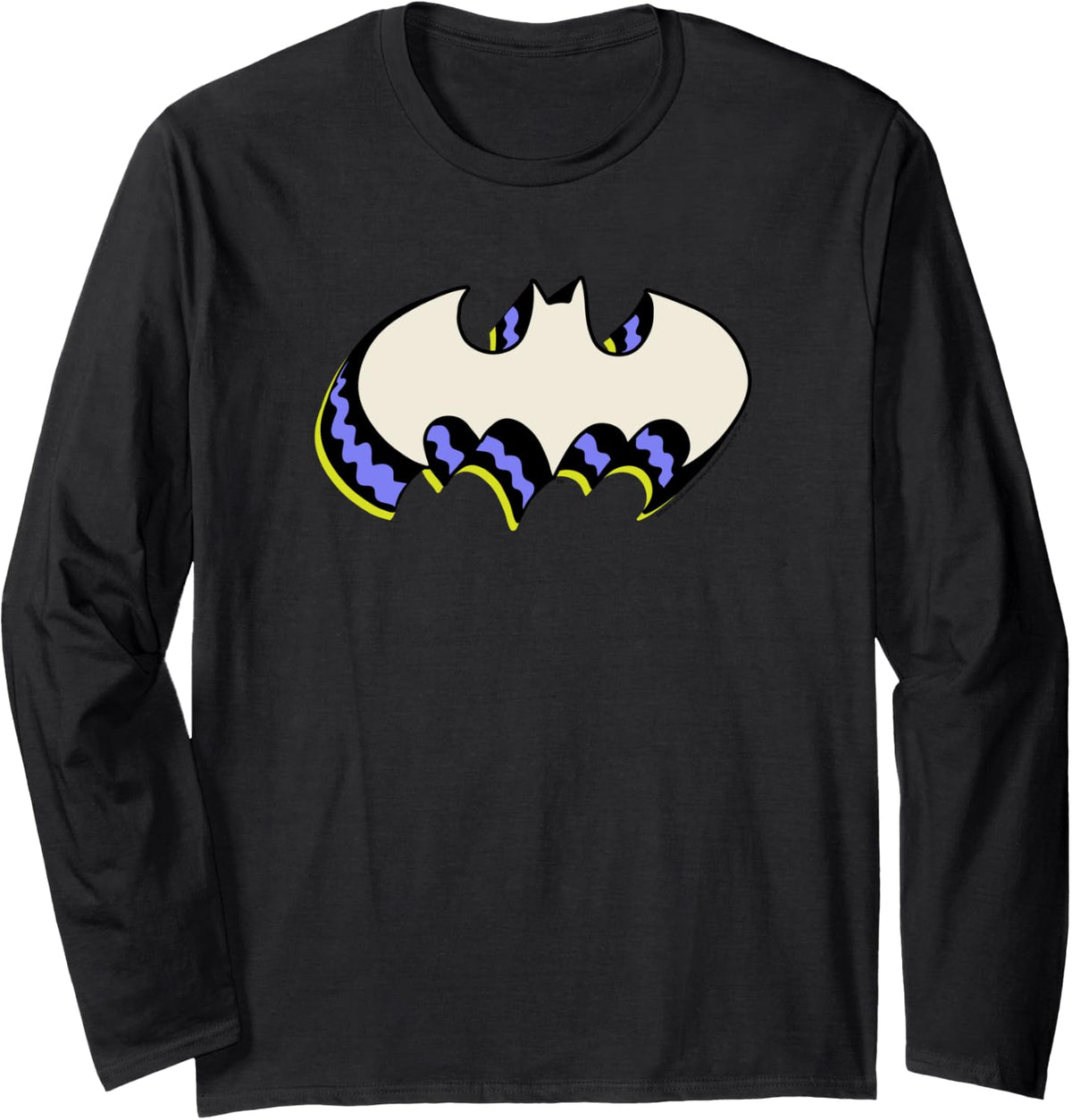 Amazon Essentials DC Comics Batman 3D Bat Logo Long Sleeve Long Sleeve T Shirt Streetwear Style Hot Right Now