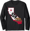 Fresno Area Code 559 Phone Number California Souvenir Gift Long Sleeve Apparel | US Viral Style