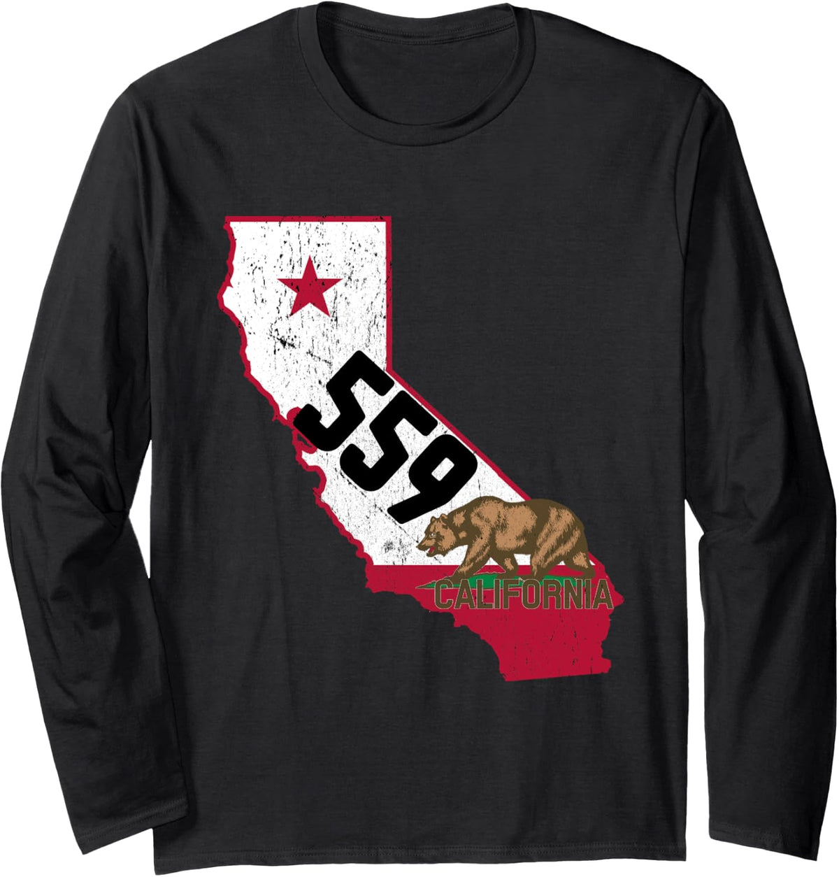 Fresno Area Code 559 Phone Number California Souvenir Gift Long Sleeve Apparel | US Viral Style