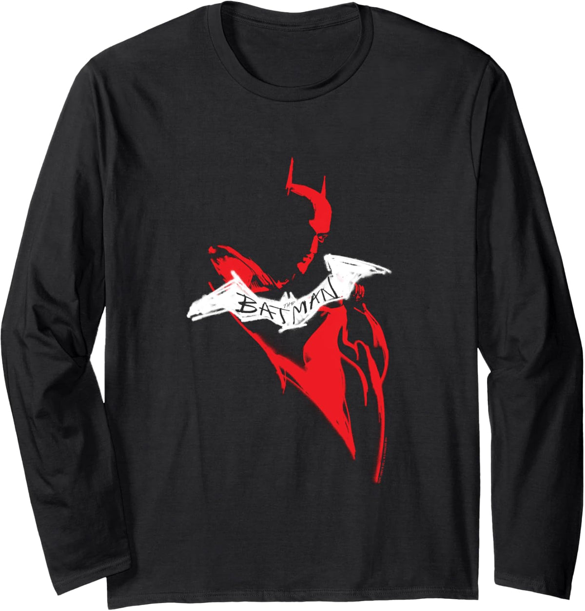 The Batman Hand Drawn Silhouette Long Sleeve Long Sleeve T Shirt Streetwear Style Hot Right Now