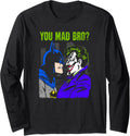 Batman Joker Mad Bro Long Sleeve Long Sleeve T Shirt Viral TikTok Find Hot Right Now