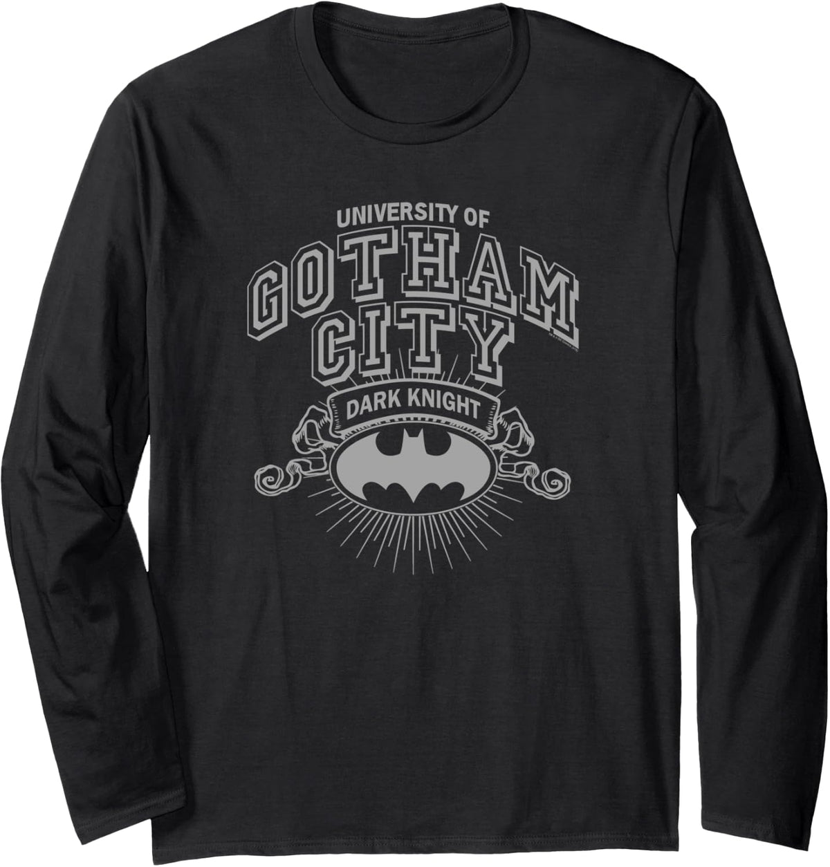 Batman University of Gotham Longsleeve T Shirt Long Sleeve Long Sleeve T Shirt Premium Print US Top Pick