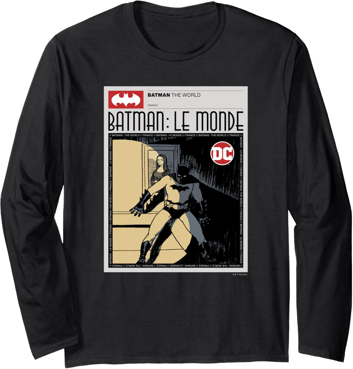 DC Comics Batman The World France Comic Cover Long Sleeve Long Sleeve T Shirt Viral TikTok Find Gift Ready