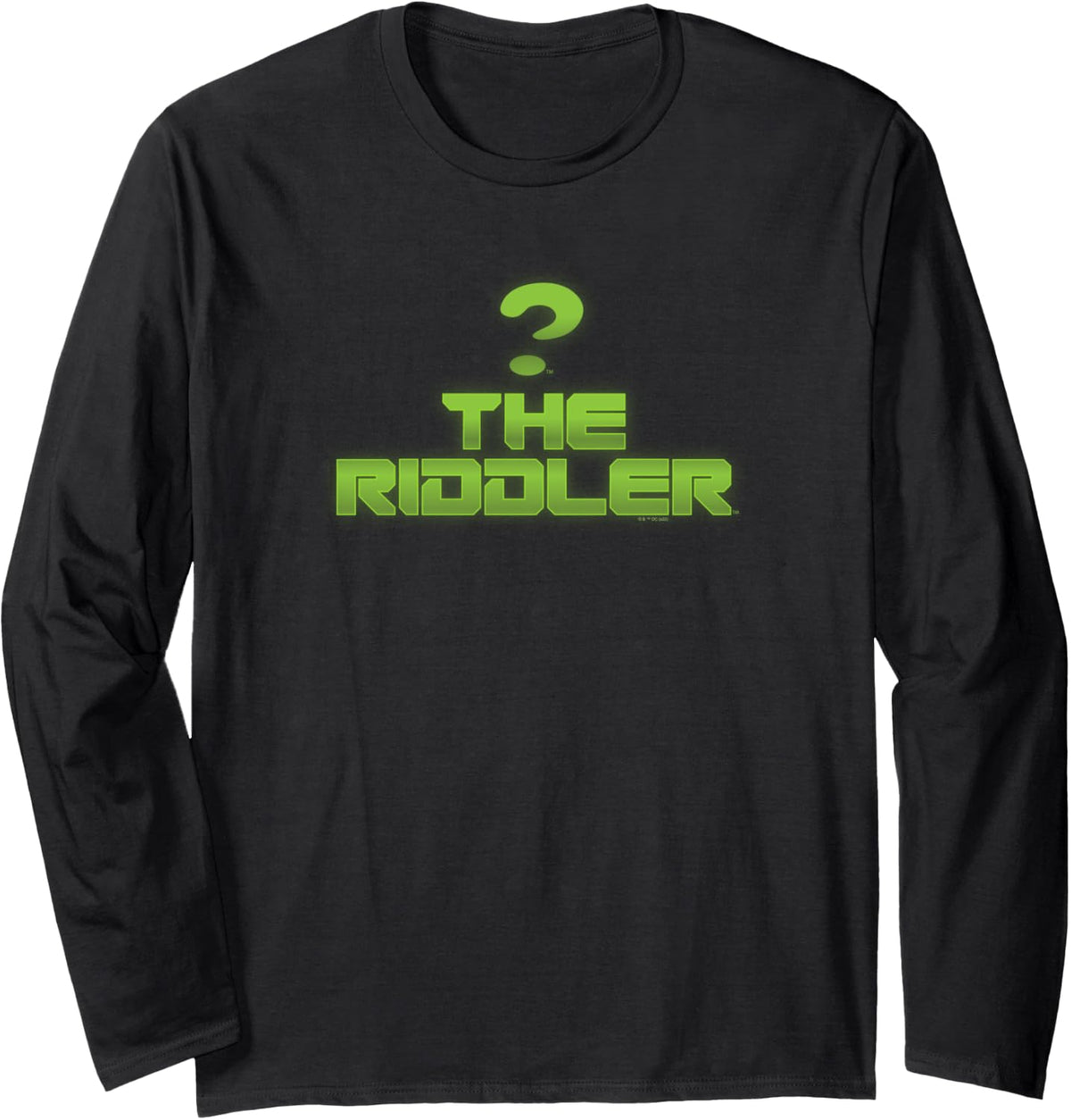 DC Comics Batman The Riddler Logo Long Sleeve Long Sleeve T Shirt Streetwear Style Fan Favorite