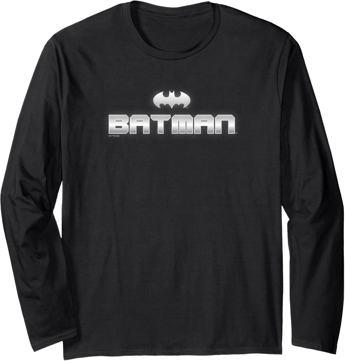 DC Comics Batman Simple Text Logo Long Sleeve Long Sleeve T Shirt Streetwear Style Best Seller Look