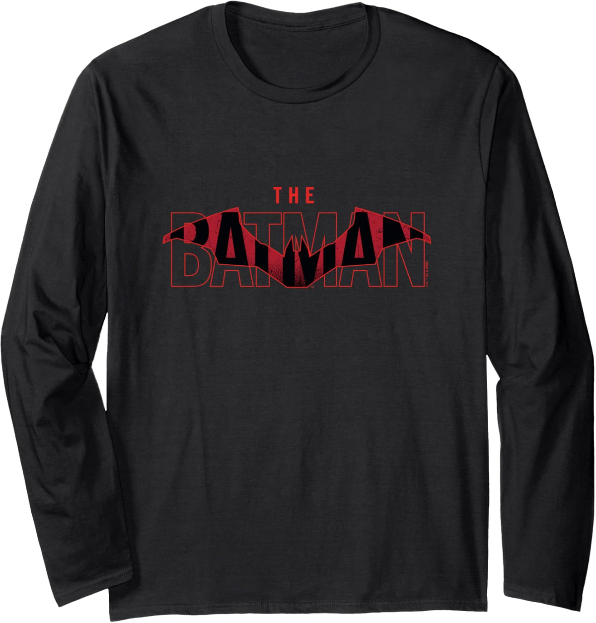 The Batman Red Black Iconic Movie Logo Outline Long Sleeve Long Sleeve T Shirt Trending US Gift Ready