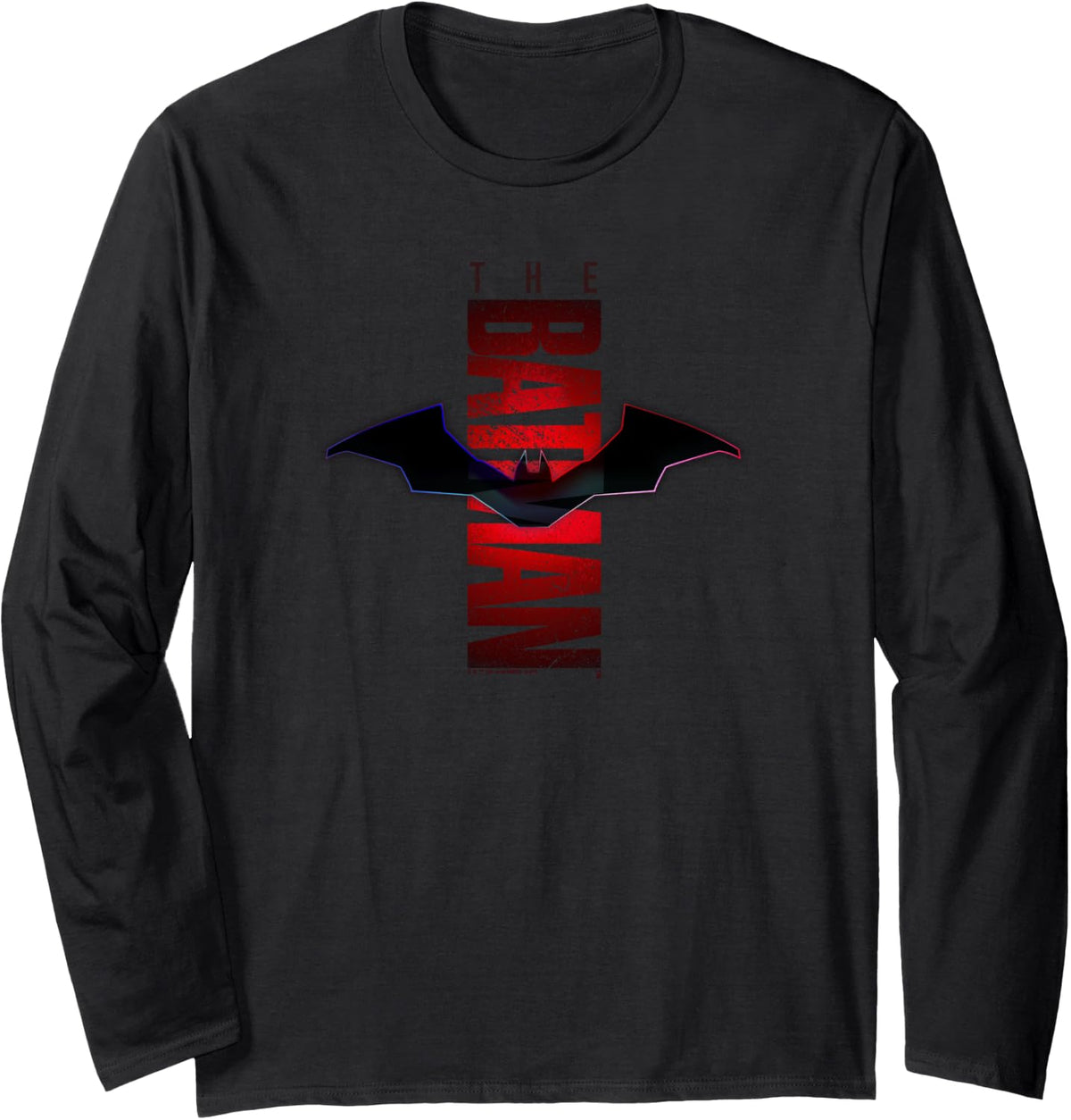 The Batman Vertical Text Bat Logo Long Sleeve Long Sleeve T Shirt Viral TikTok Find Everyday Wear