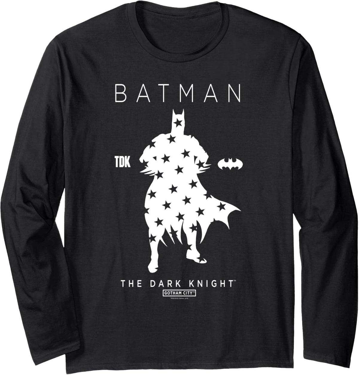 Batman Dark Knight Star Silouette Long Sleeve Long Sleeve T Shirt Trending US Best Seller Look