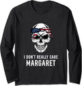 I Don't Really Care Margaret American Flag Funny JD Vance Long Sleeve Apparel | Trending 2025