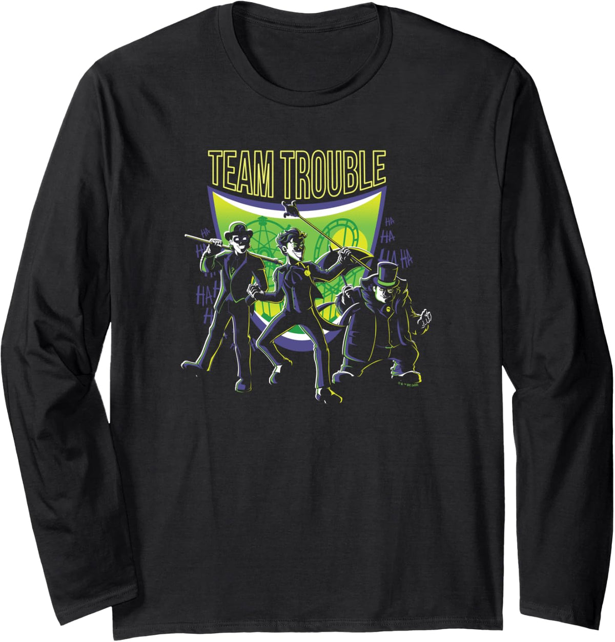 DC Comics Batman Team Trouble Carnival Poster Long Sleeve Long Sleeve T Shirt Viral TikTok Find Fan Favorite