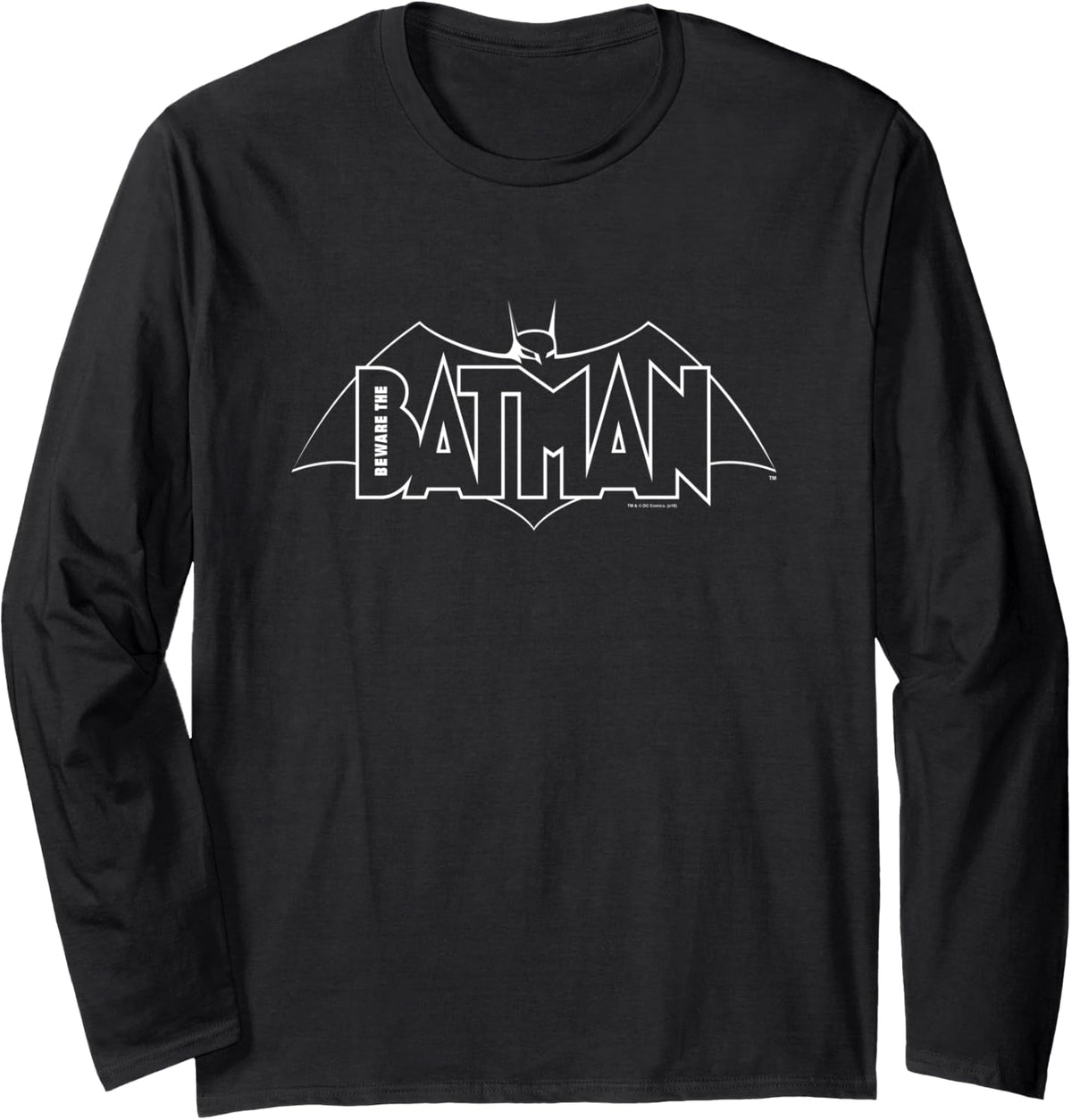 Beware the Batman Black White Bat Logo Long Sleeve Long Sleeve T Shirt Viral TikTok Find US Top Pick