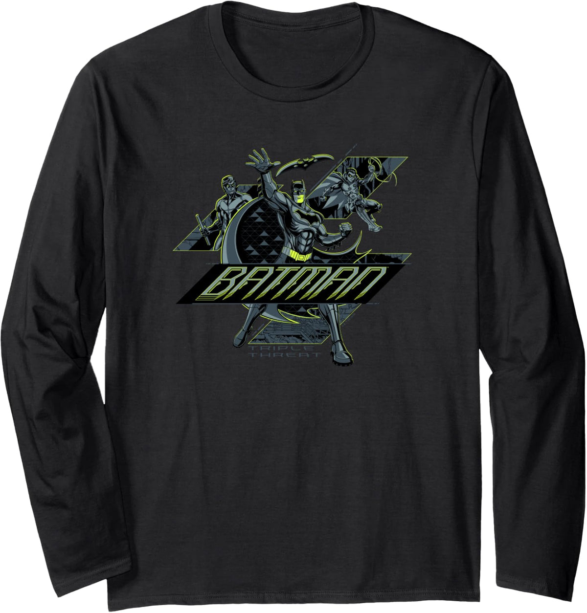 DC Comics Batman Triple Treat Group Poster Long Sleeve Long Sleeve T Shirt Viral TikTok Find Fan Favorite