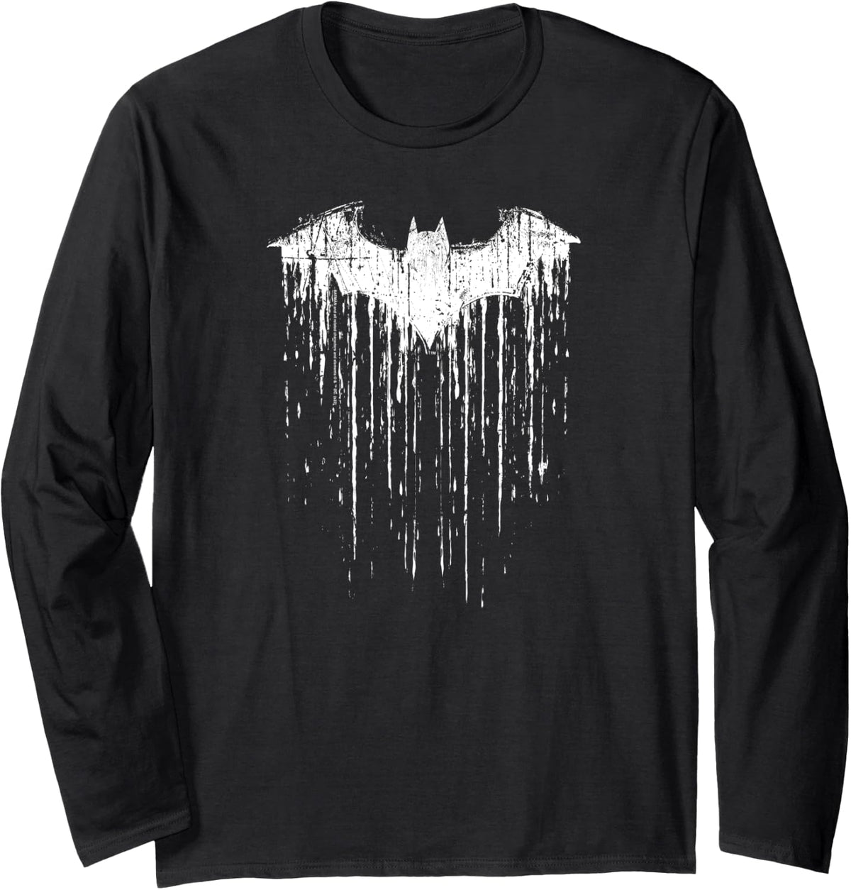 Batman Paint on Black Long Sleeve Long Sleeve T Shirt Streetwear Style Hot Right Now