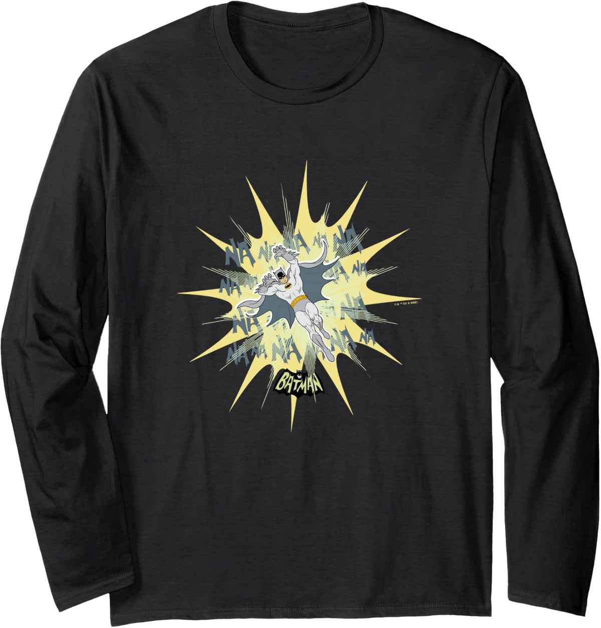 Batman Vintage Comic Book Batman Na Na Na Blast Icon Long Sleeve Long Sleeve T Shirt Trending US Best Seller Look