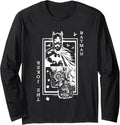 DC Comics Batman Joker Duality Playing Card Vintage Dark Long Sleeve Long Sleeve T Shirt Streetwear Style US Top Pick