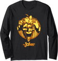 DC Comics Batman the Joker Centered Shot Long Sleeve Long Sleeve T Shirt Premium Print Best Seller Look