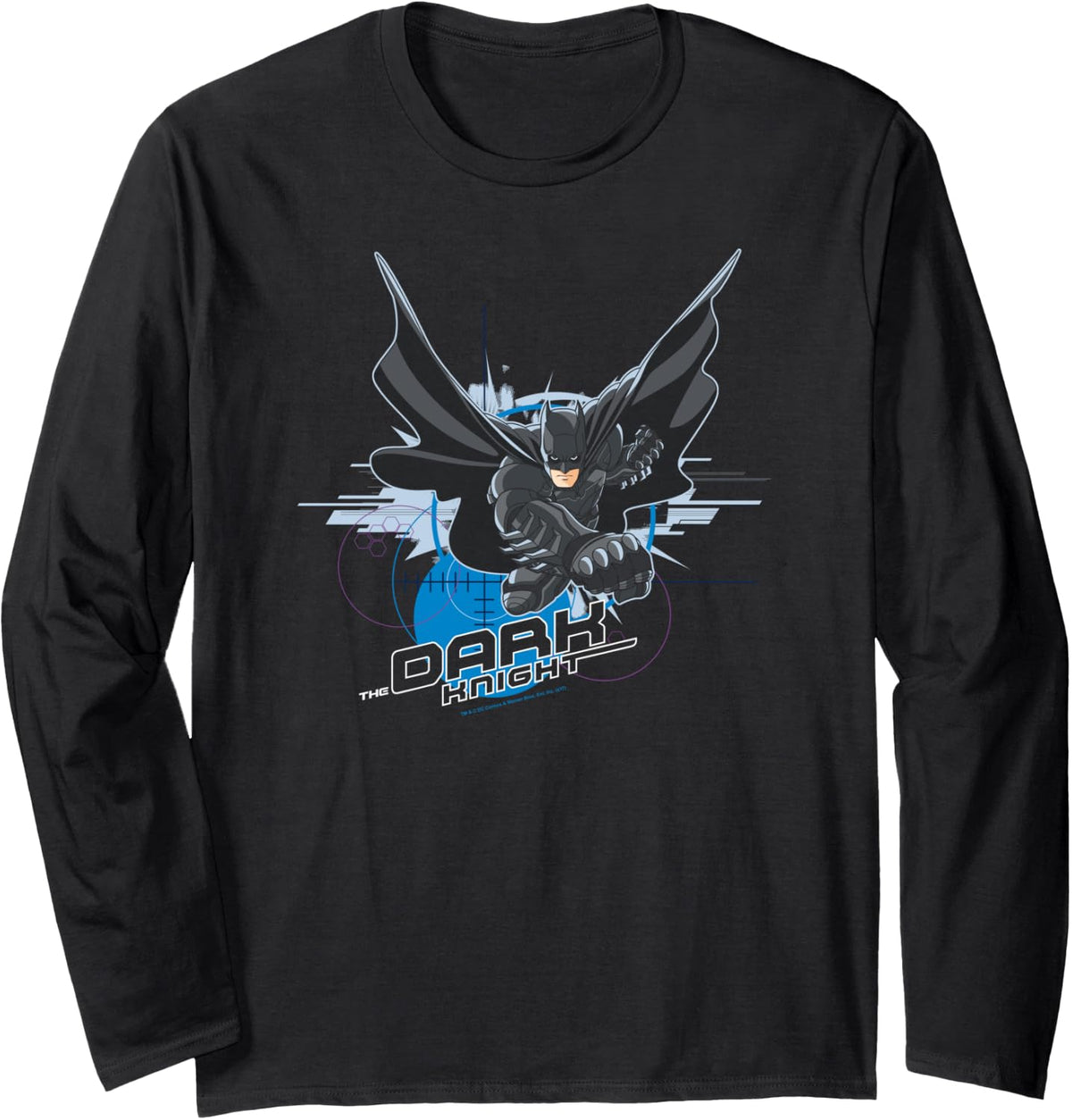 Batman Target Punch Long Sleeve Long Sleeve T Shirt Streetwear Style Everyday Wear