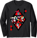 DC Comics Batman Quad Quinn Long Sleeve Long Sleeve T Shirt Streetwear Style Fan Favorite