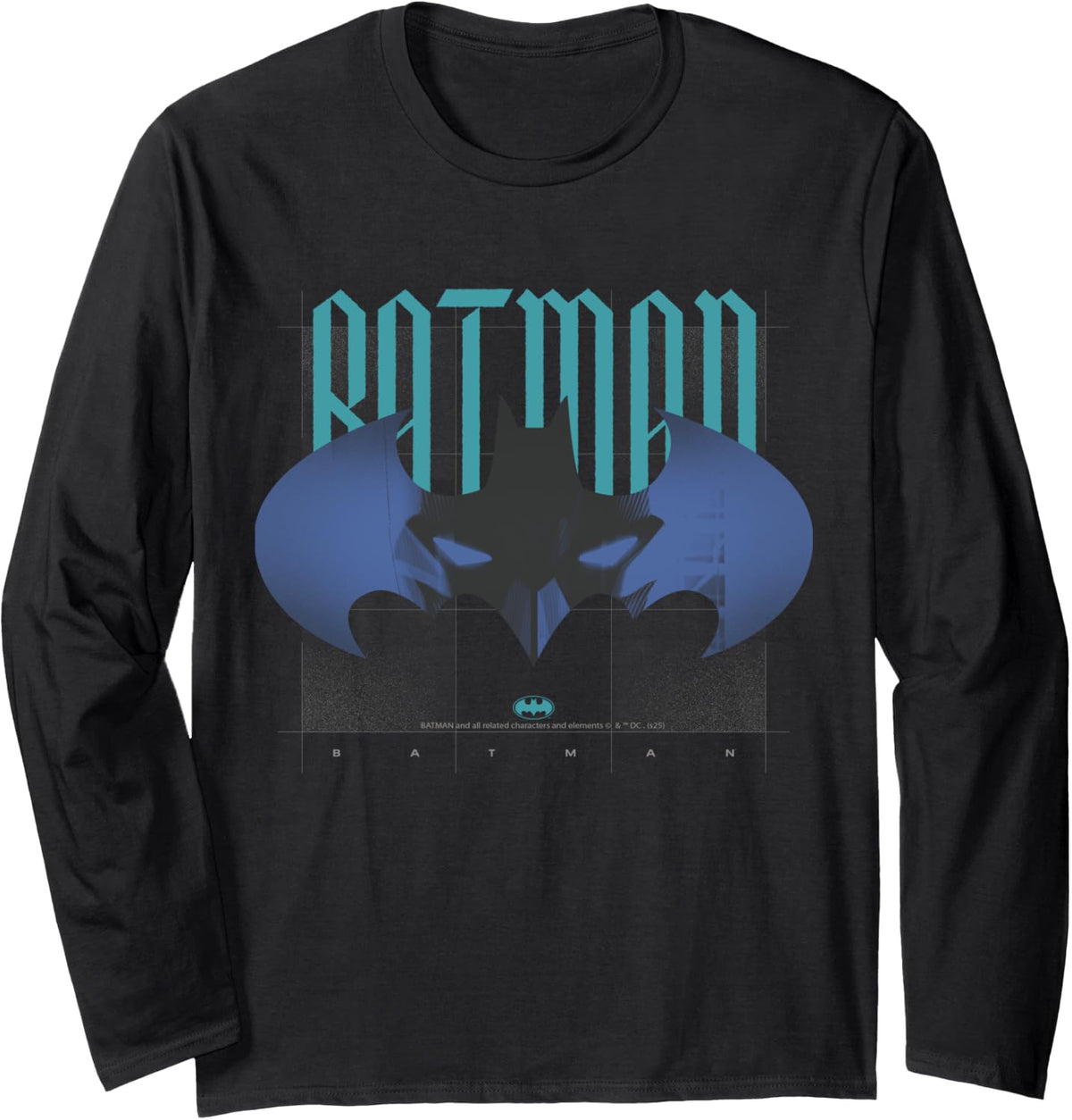 Batman Iconic Mask and Symbol Design Long Sleeve Long Sleeve T Shirt Viral TikTok Find Hot Right Now