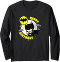 DC Comics Justice League Happy Birthday Chibi Batman Long Sleeve Long Sleeve T Shirt Streetwear Style Everyday Wear