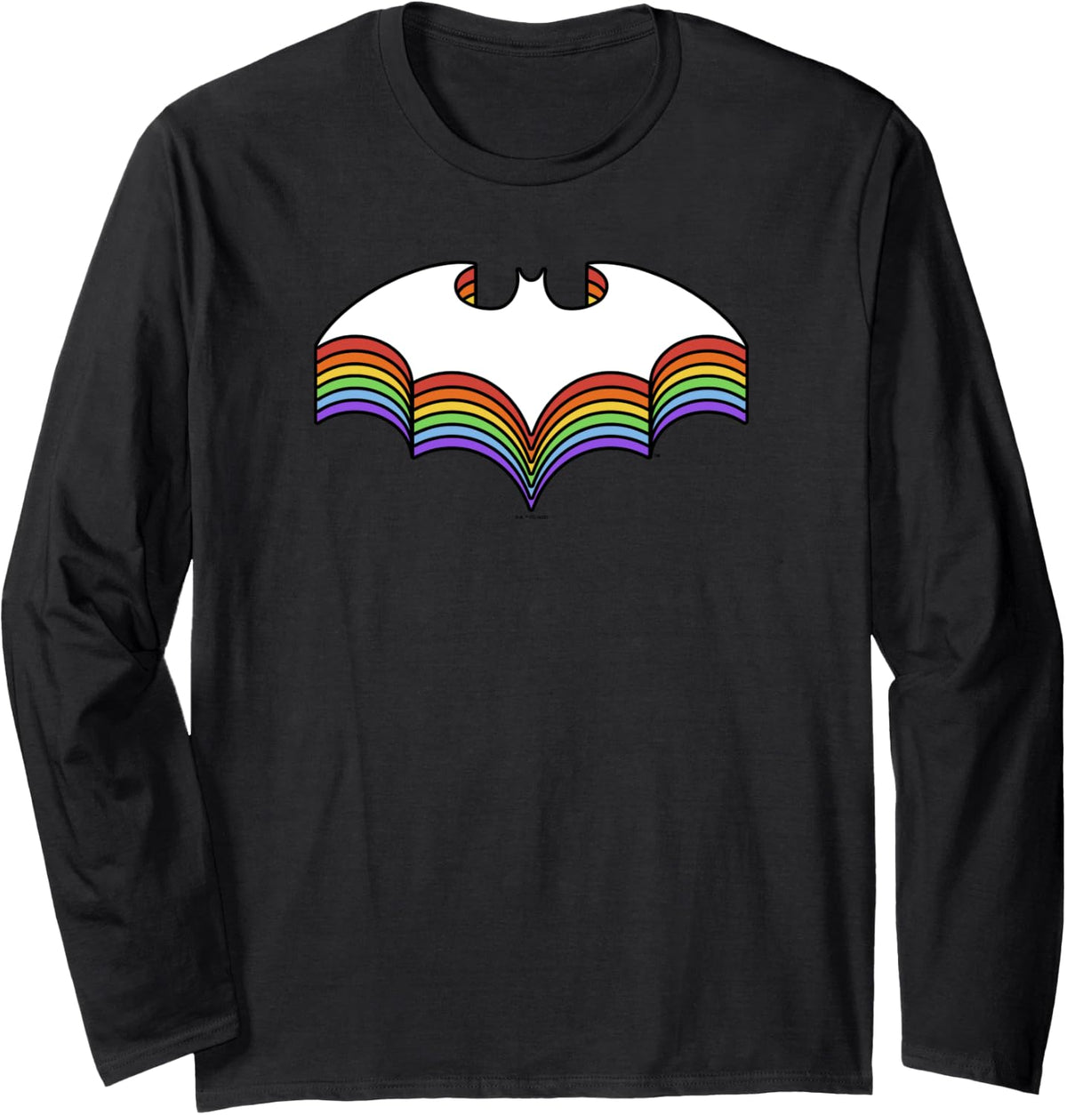 DC Comics Batman Rainbow Pride Bat Logo Long Sleeve Long Sleeve T Shirt Viral TikTok Find Best Seller Look