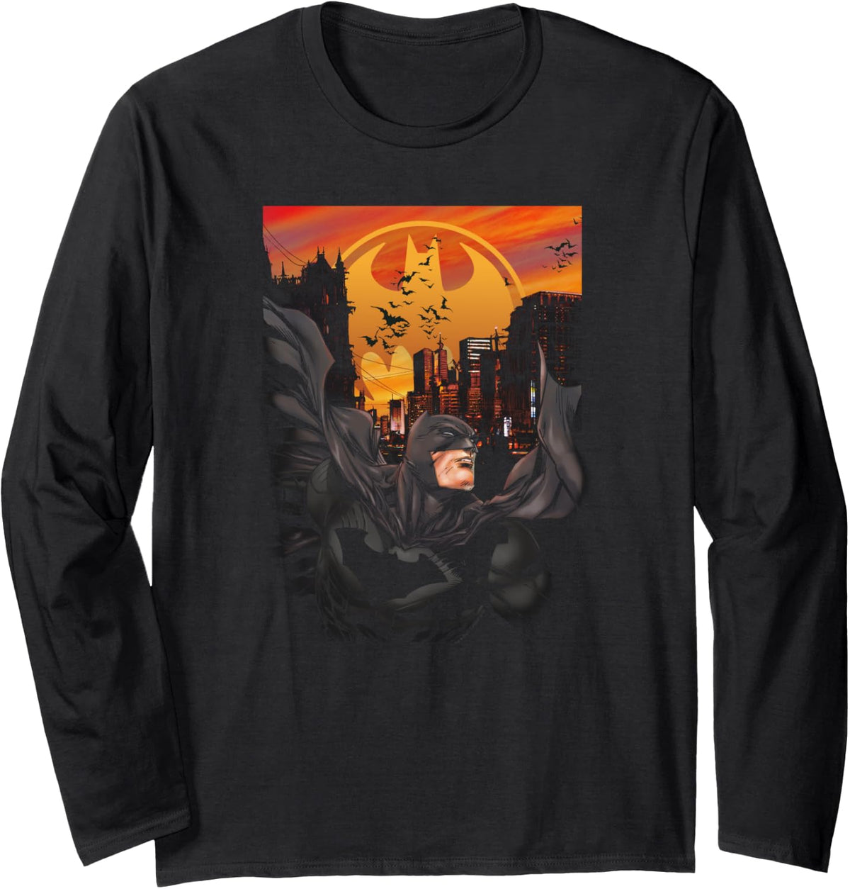 Batman Always On Call Longsleeve T Shirt Long Sleeve Long Sleeve T Shirt Comfort Fit Everyday Wear