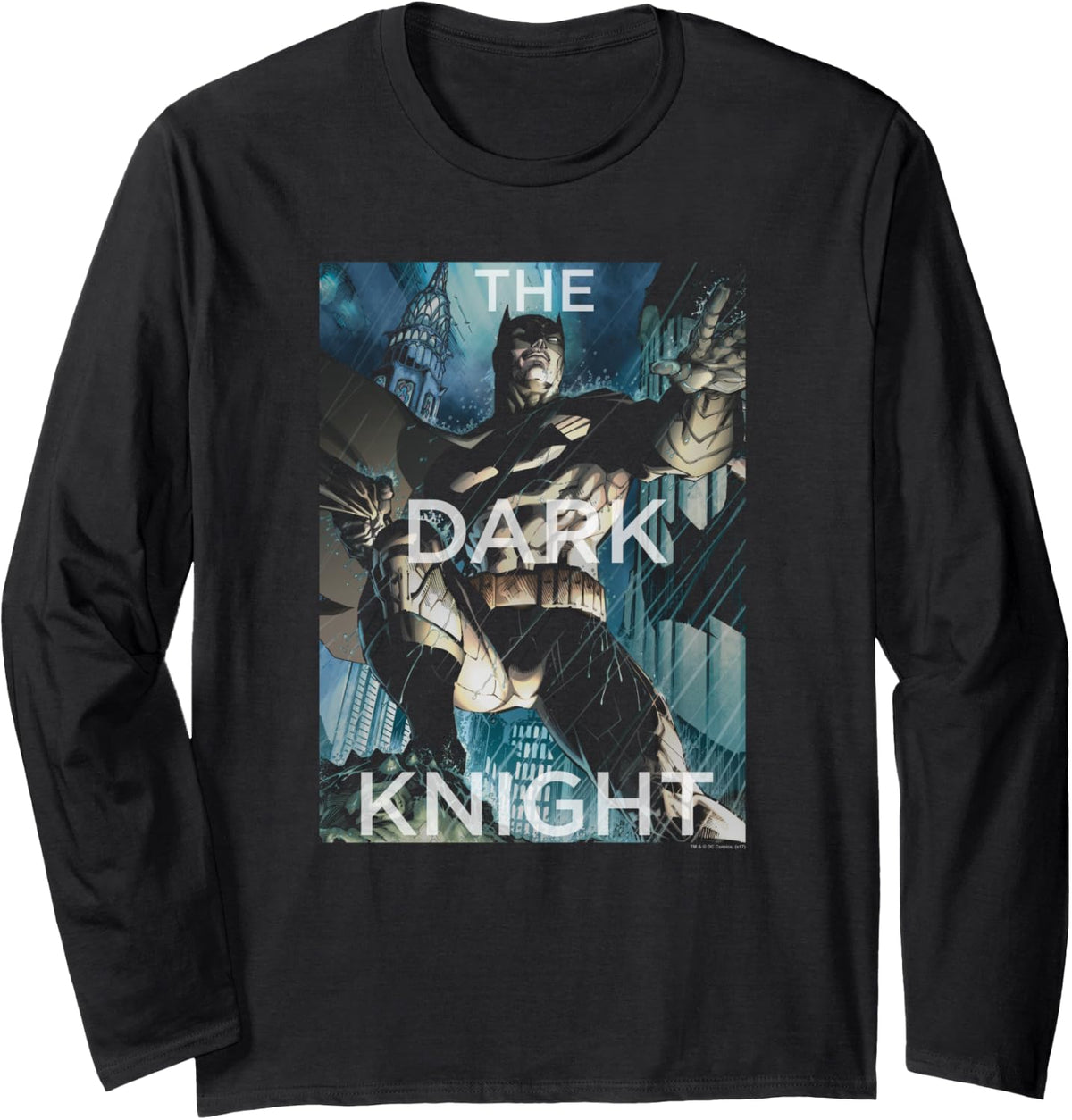 Batman Fighting the Storm Long Sleeve Long Sleeve T Shirt Trending US Gift Ready