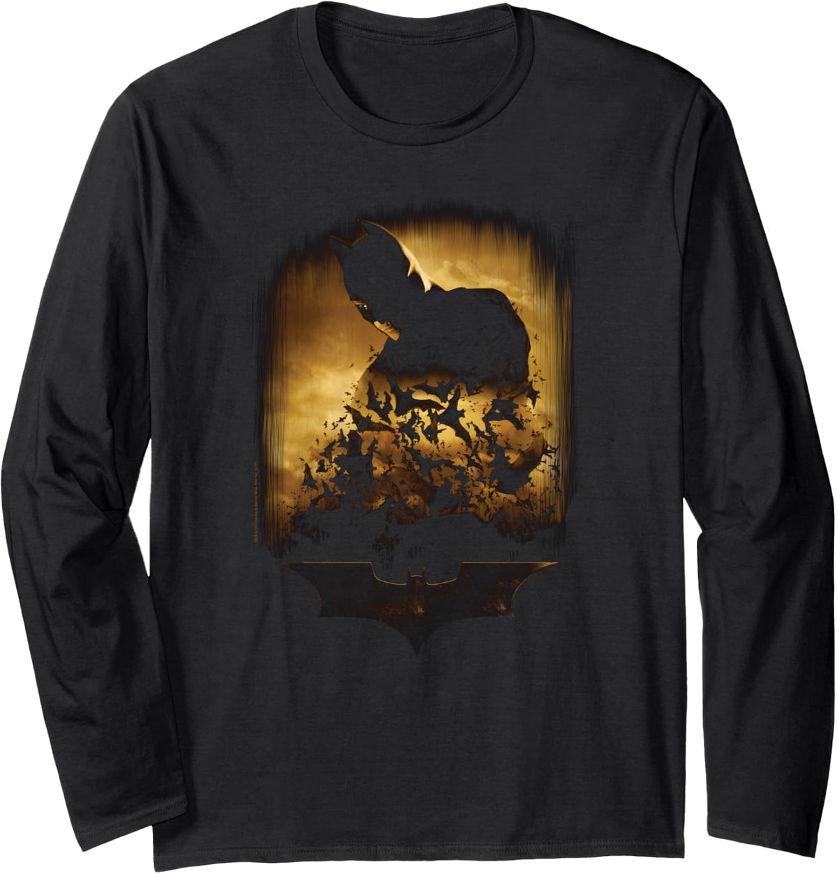 Batman Begins Bats Long Sleeve Long Sleeve T Shirt Comfort Fit Best Seller Look