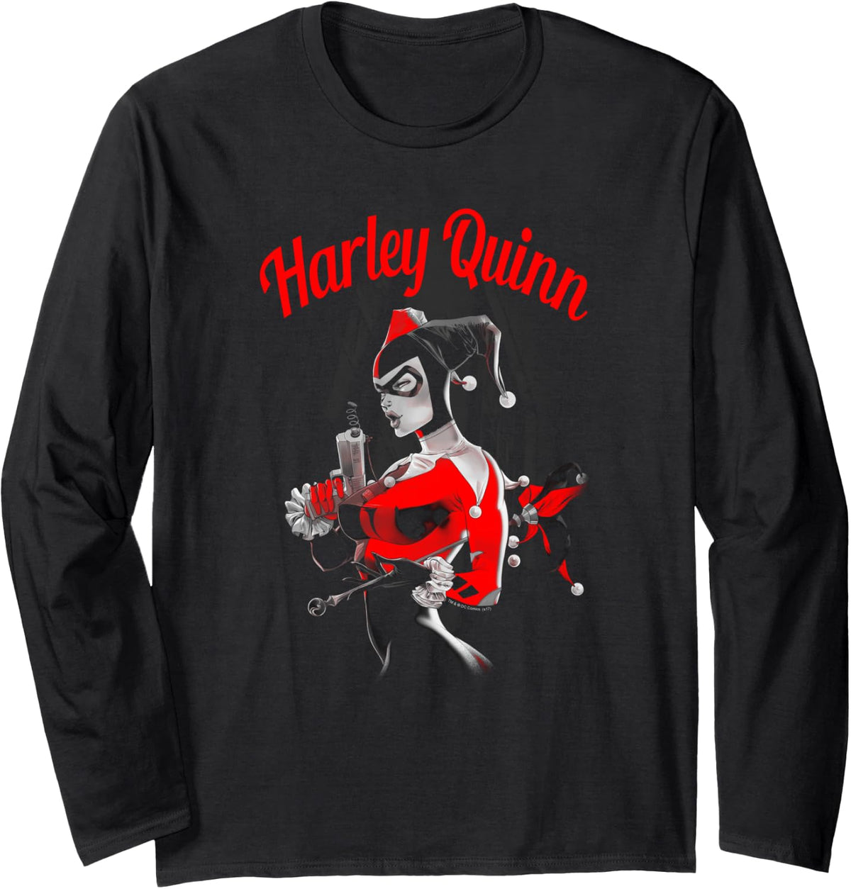 Batman Harley Quinn Spring Gun Long Sleeve Long Sleeve T Shirt Streetwear Style Hot Right Now