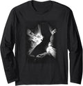Batman Begins Black White Poster Longsleeve T Shirt Long Sleeve Long Sleeve T Shirt Premium Print Hot Right Now