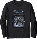 Batman Arkham Origins Deathstroke Roof Top Distressed Long Sleeve Long Sleeve T Shirt Comfort Fit Hot Right Now