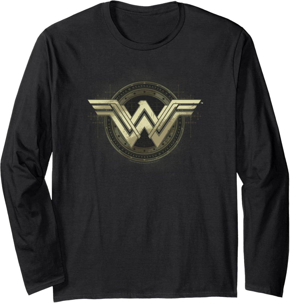 Batman v Superman Wonder Woman Ancient Emblems Long Sleeve Long Sleeve T Shirt Streetwear Style Gift Ready