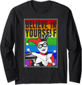 DC Comics Batman Harley Quinn Rainbow Poster Long Sleeve Long Sleeve T Shirt Streetwear Style Hot Right Now
