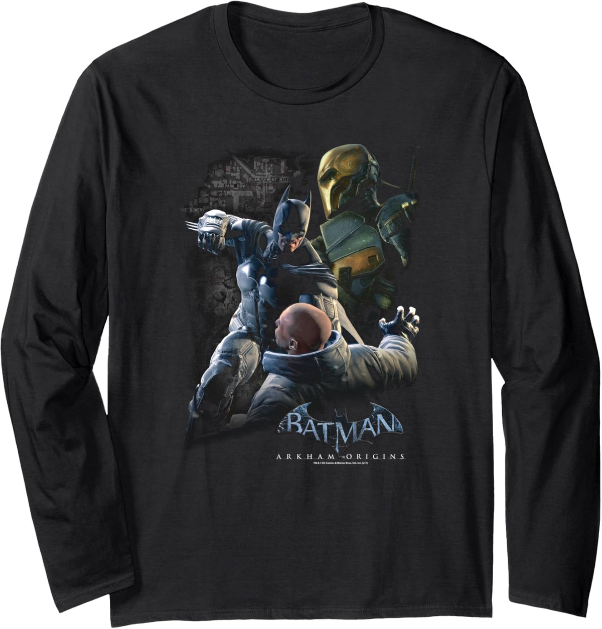 Batman Arkham Origins Punch Longsleeve T Shirt Long Sleeve Long Sleeve T Shirt Trending US Everyday Wear