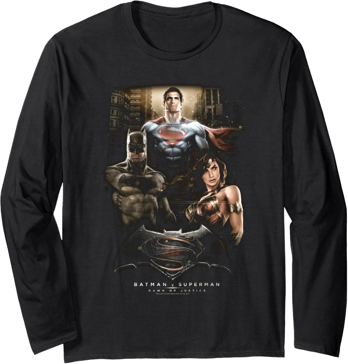 Batman v Superman The Three Longsleeve T Shirt Long Sleeve Long Sleeve T Shirt Trending US Fan Favorite