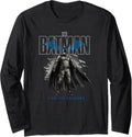 The Batman Stoic Pose I Am The Shadows Color Fill Long Sleeve Long Sleeve T Shirt High Search Demand Everyday Wear