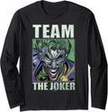 DC Comics Batman Team The Joker Big Face Poster Long Sleeve Long Sleeve T Shirt Trending US Best Seller Look