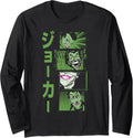 DC Comics Batman Classic Joker Kanji Stacked Panels Long Sleeve Long Sleeve T Shirt Viral TikTok Find Hot Right Now