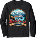 Group Trip Alaska Cruise 2025 Matching Family Friends Long Sleeve 77