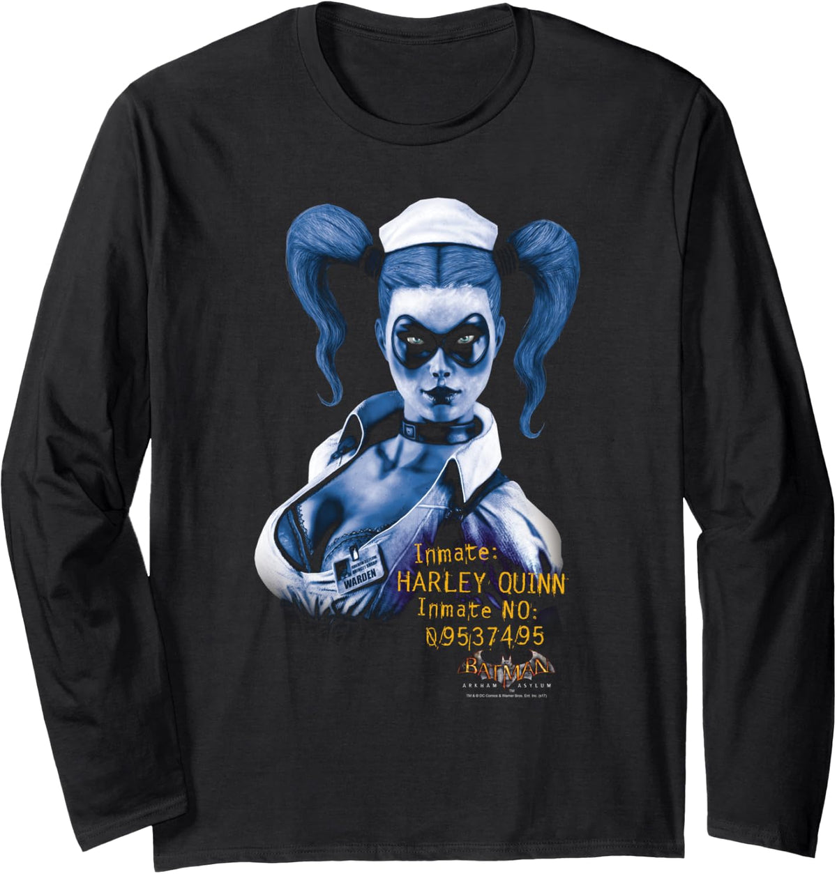 Batman Arkham Asylum Inmate Harley Quinn Long Sleeve Long Sleeve T Shirt Viral TikTok Find Fan Favorite